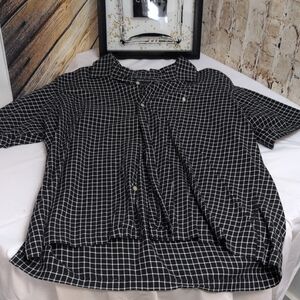 Ralph Lauren Black and White Grid Men's Shirt